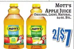 Trade Fair Supermarket MOTT'S APPLE JUICE offer