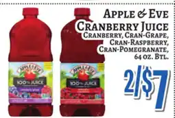 Trade Fair Supermarket APPLE & EVE CRANBERRY JUICE offer