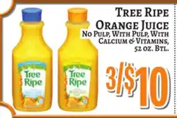 Trade Fair Supermarket TREE RIPE ORANGE JUICE offer