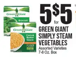 Extra Supermarket GREEN GIANT SIMPLY STEAM VEGETABLES offer