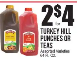 Extra Supermarket TURKEY HILL PUNCHES OR TEAS offer