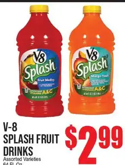 Extra Supermarket V-8 SPLASH FRUIT DRINKS offer