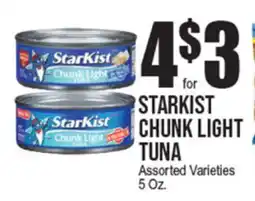 Extra Supermarket STARKIST CHUNK LIGHT TUNA offer