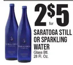 Extra Supermarket SARATOGA STILL OR SPARKLING WATER offer