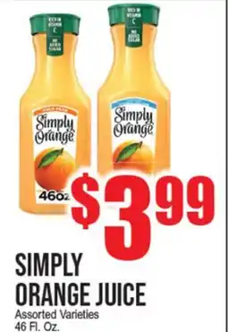 Extra Supermarket SIMPLY ORANGE JUICE offer