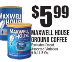 Extra Supermarket MAXWELL HOUSE GROUND COFFEE offer