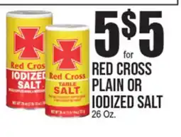 Extra Supermarket RED CROSS PLAIN OR IODIZED SALT offer