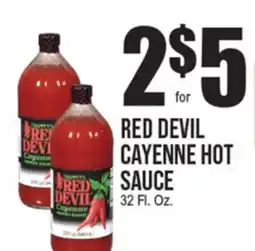 Extra Supermarket RED DEVIL CAYENNE HOT SAUCE offer