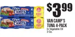 Extra Supermarket VAN CAMP'S TUNA 4-PACK offer