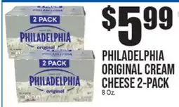Extra Supermarket PHILADELPHIA ORIGINAL CREAM CHEESE 2-PACK offer