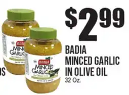 Extra Supermarket BADIA MINCED GARLIC IN OLIVE OIL offer