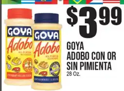 Extra Supermarket GOYA ADOBO CON OR SIN PIMIENTA offer