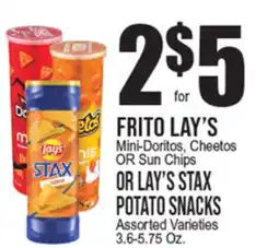 Extra Supermarket FRITO LAY'S Mini-Doritos, Cheetos OR Sun Chips OR LAY'S STAX POTATO SNACKS offer
