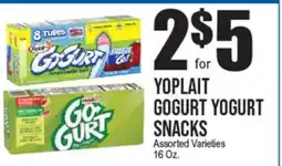 Extra Supermarket YOPLAIT GOGURT YOGURT SNACKS offer