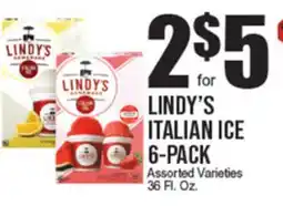 Extra Supermarket LINDY'S ITALIAN ICE offer