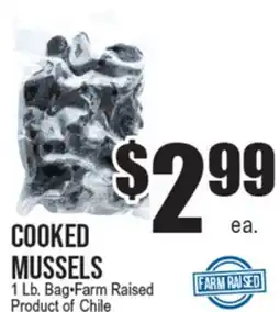 Extra Supermarket COOKED MUSSELS offer