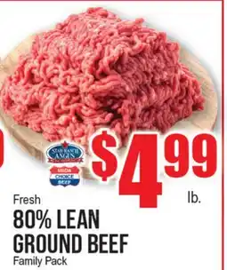 Extra Supermarket Fresh 80% LEAN GROUND BEEF offer