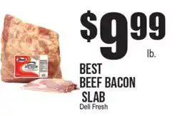 Extra Supermarket BEST BEEF BACON SLAB offer