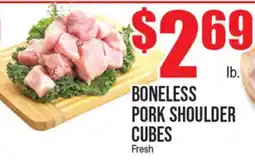 Extra Supermarket BONELESS PORK SHOULDER CUBES offer