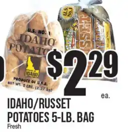 Extra Supermarket IDAHO/RUSSET POTATOES 5-LB. BAG offer