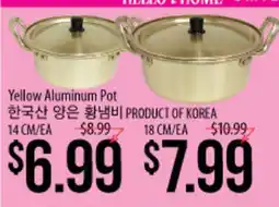 Hmart Yellow Aluminum Pot offer