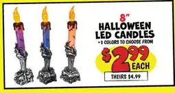 Ollie's 8 HALLOWEEN LED CANDLES offer