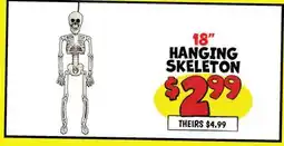 Ollie's 18 HANGING SKELETON offer
