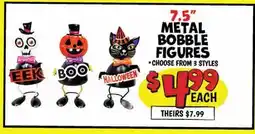 Ollie's 7.5 METAL BOBBLE FIGURES offer