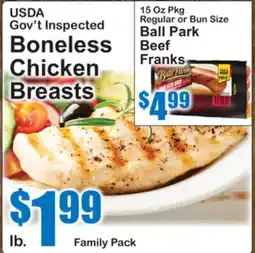 SuperFresh USDA Gov't Inspected Boneless Chicken Breasts offer