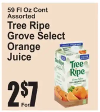 SuperFresh Tree Ripe Grove Select Orange Juice offer