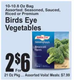 SuperFresh Birds Eye Vegetables offer