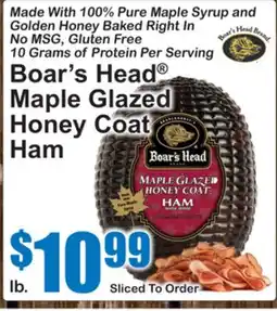 SuperFresh Boar's Head Maple Glazed Honey Coat Ham offer