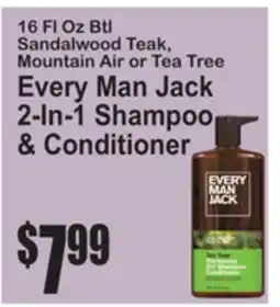 SuperFresh Every Man Jack 2-In-1 Shampoo & Conditioner offer
