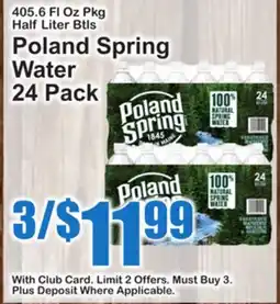 SuperFresh Poland Spring Water offer