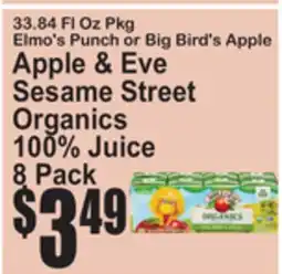 SuperFresh Apple & Eve Sesame Street Organics 100% Juice offer