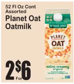 SuperFresh 52 FL OZ Cont Assorted Planet Oat Oatmilk offer
