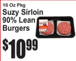 SuperFresh Suzy Sirloin 90% Lean Burgers offer