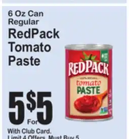 SuperFresh RedPack Tomato Paste offer