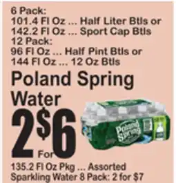 SuperFresh Poland Spring Water offer
