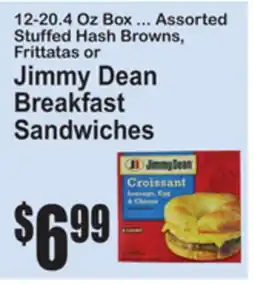 SuperFresh 12-20.4 Oz Box ... Assorted Stuffed Hash Browns, Frittatas or Jimmy Dean Breakfast Sandwiches offer