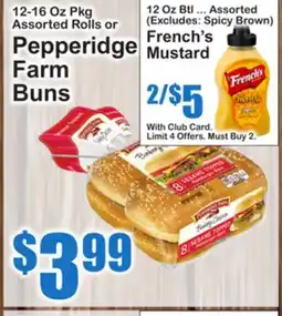 SuperFresh Pepperidge Farm Buns offer
