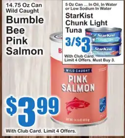 SuperFresh Bumble Bee Pink Salmon offer