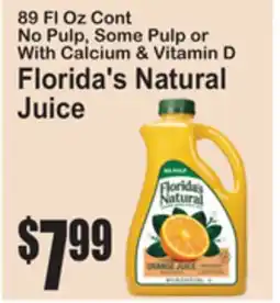 SuperFresh Florida's Natural Juice offer