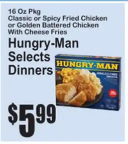 SuperFresh Hungry-Man Selects Dinners offer
