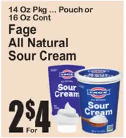 SuperFresh Fage All Natural Sour Cream offer
