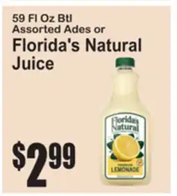 SuperFresh 59 Fl Oz Btl Assorted Ades or Florida's Natural Juice offer