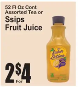 SuperFresh 52 FL Oz Cont Assorted Tea or Ssips Fruit Juice offer