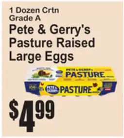 SuperFresh Pete & Gerry's Pasture Raised Large Eggs offer