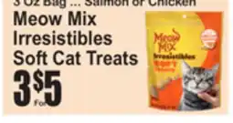 SuperFresh Meow Mix Irresistibles Soft Cat Treats offer