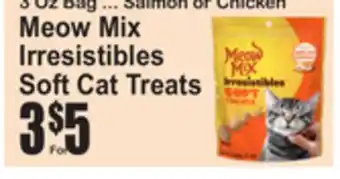 SuperFresh Meow Mix Irresistibles Soft Cat Treats offer